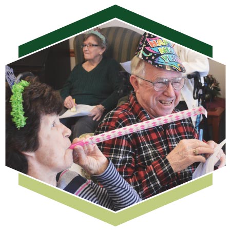 Assisted Living residents enjoy New Year's celebrations